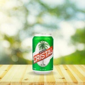 Cerveza Cristal Cuba - Caja de 24 Latas de 355 ml